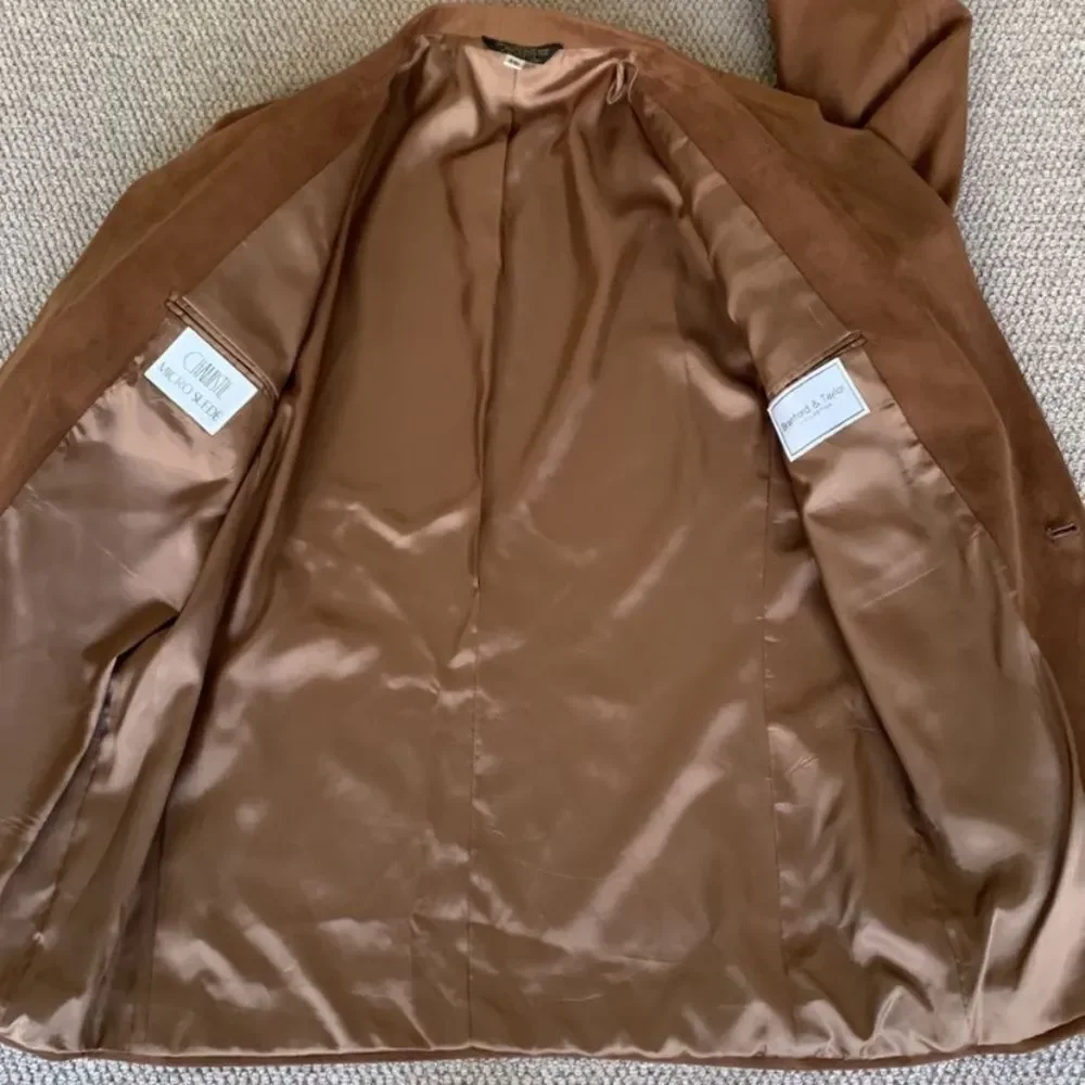NOT FOR SALE—————-CHAMISTE Tan Sport Coat Blazer Classic Design Fully Lined